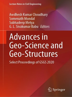 cover image of Advances in Geo-Science and Geo-Structures